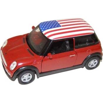 Welly - Mini Cooper (USA) model 1:34 oranžový