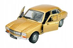 Welly - Peugeot 504 -1975 model 1:34 zlatá