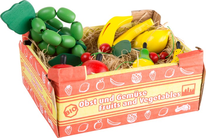 Small Foot Drevená krabica s ovocím