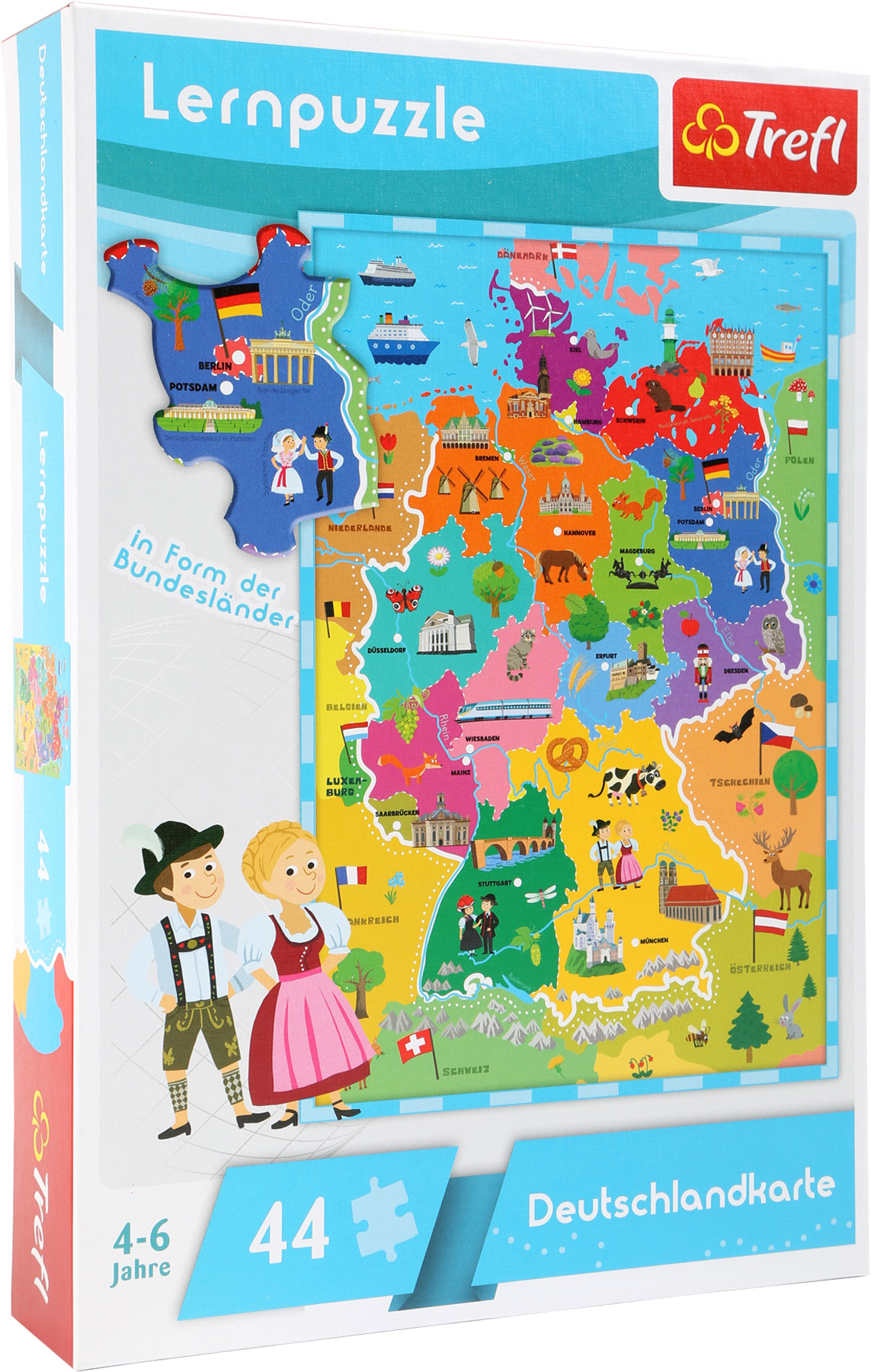 Small Foot Puzzle Mapa Nemecka