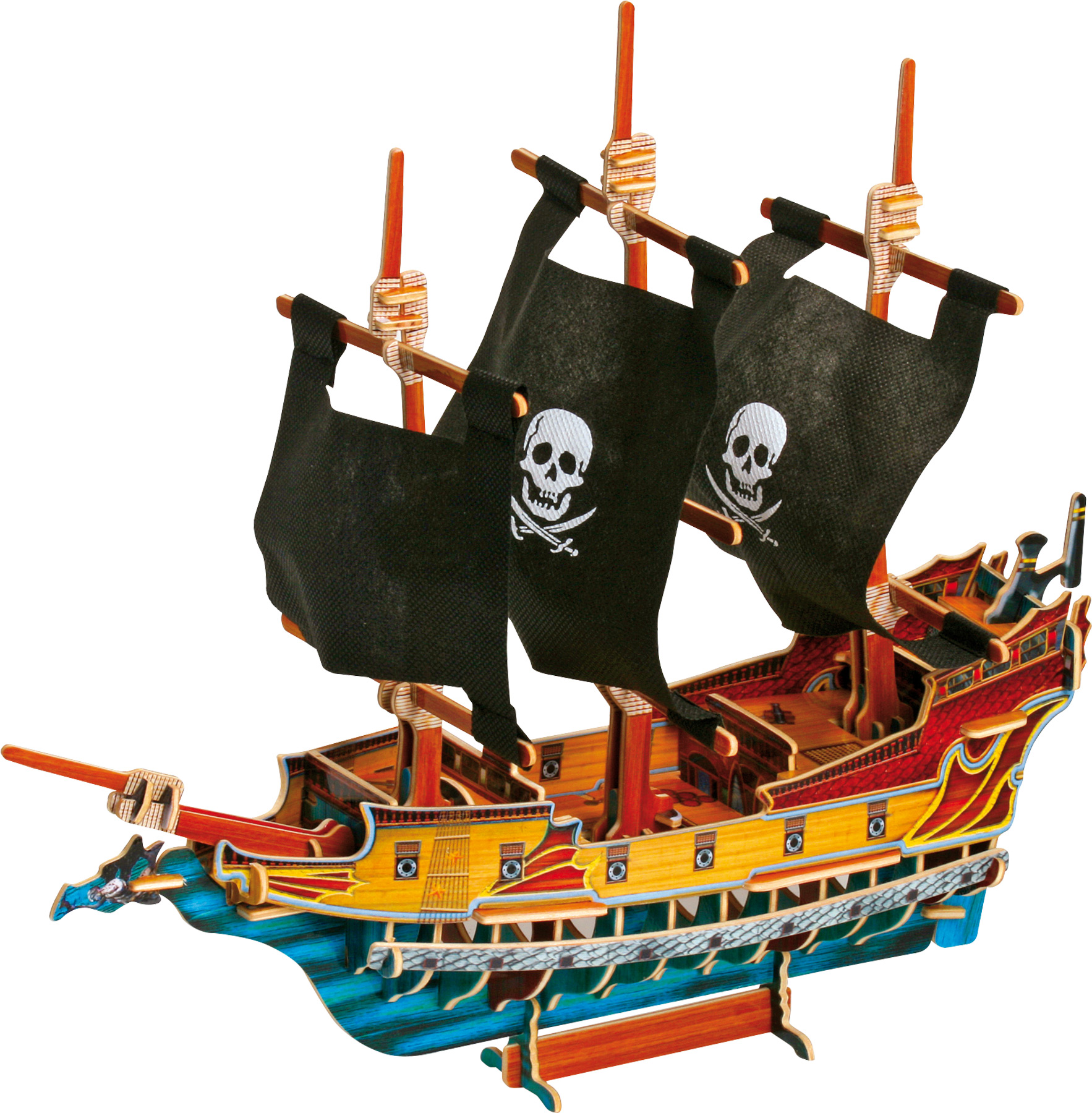 Small Foot Drevené 3D puzlle Pirátská loď