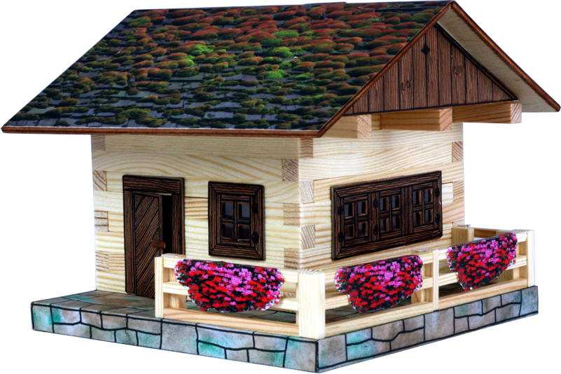 Dřevěná slepovací stavebnice Walachia Alpská chata