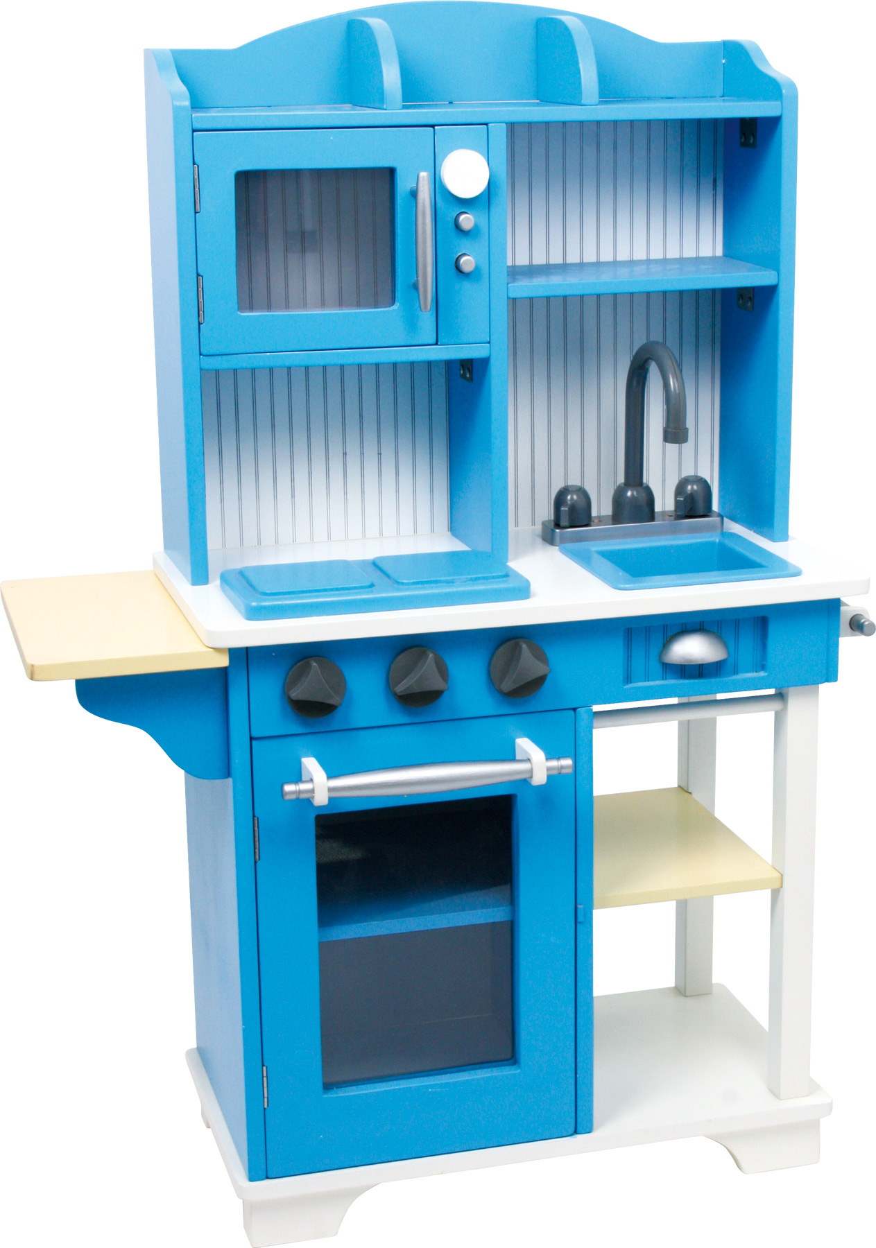 Small Foot Detská drevená modrá kuchynka