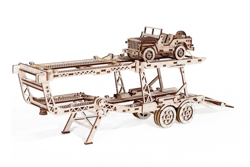 Wood Trick 3D mechanické puzzle - Přívěs ke kamiónu