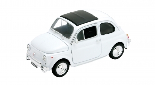 Welly - Kit Fiat Nuovo 500 1:24 biela