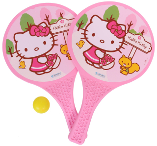 MONDO Tenis plážový Hello Kitty set 2 rakety + soft míček